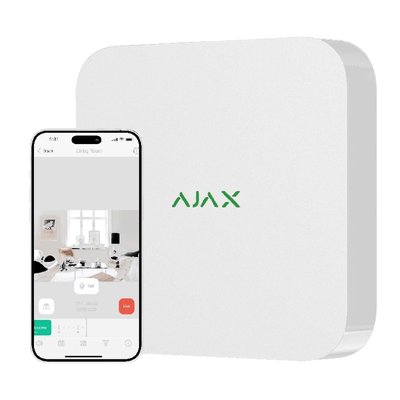 Ajax NVR (16ch) (8EU) white Сетевой видеорегистратор 300617 фото