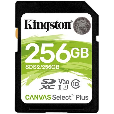 Модуль флеш-пам'яті Kingston 256GB SDXC Canvas Select Plus 100R C10 UHS-I U3 V30 301374 фото